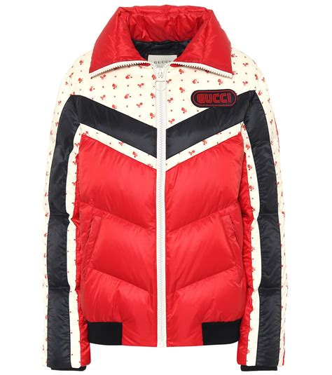 gucci down jacket red|Gucci jacket without hoodie.